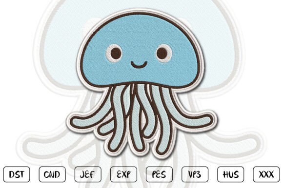Cute Jellyfish Embroidery Design Review