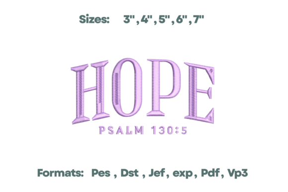 Hope Psalm 130 5 Bible Embroidery Review