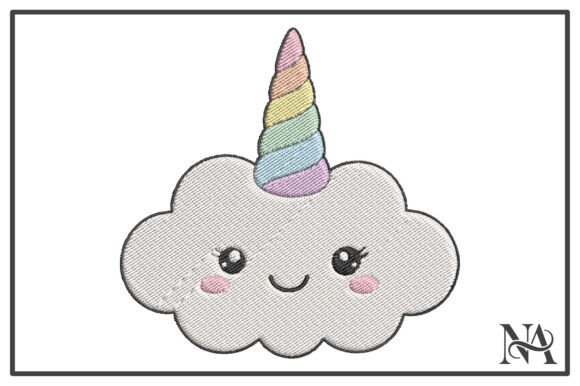 Kawaii Unicorn Cloud Embroidery Design Review