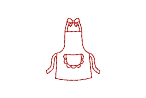 Kitchen Apron Outline Redwork Embroidery Review