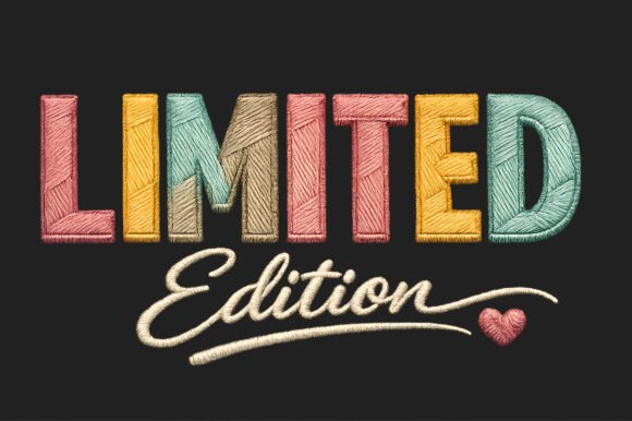 Limited Edition Embroidery Typography Review