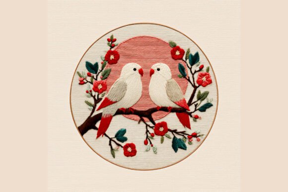 Love Birds Hand Embroidery 21 Review