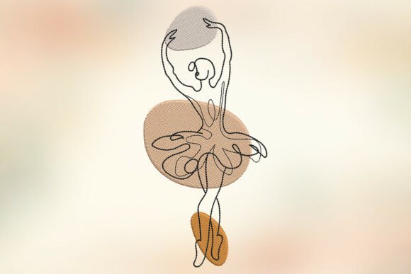 One Line Art Ballerina Embroidery Review